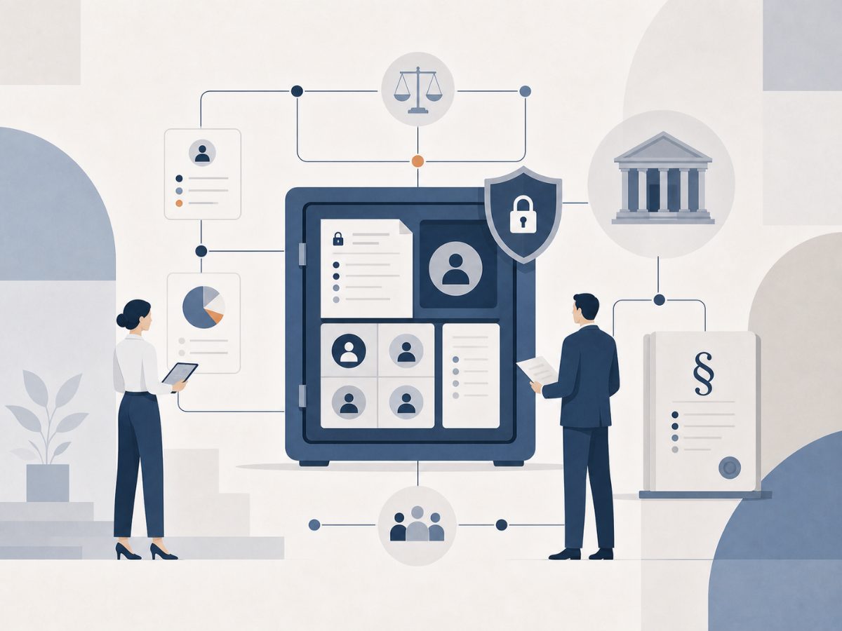 Illustration: Datenschutz als vernetztes System
